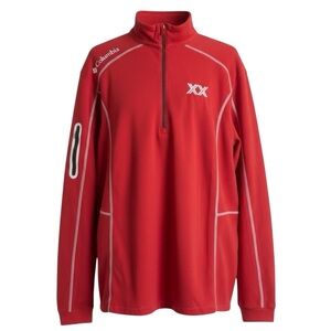 Columbia Golf Quarter Zip Pull-Over Red Embroidered XX Athleisure G…